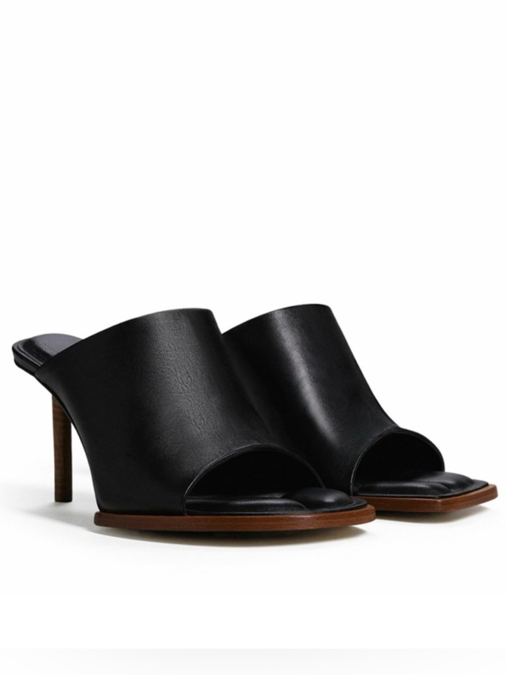 JACQUEMUS - 80mm Les Mules Ronde Leather Mules 37 Like New